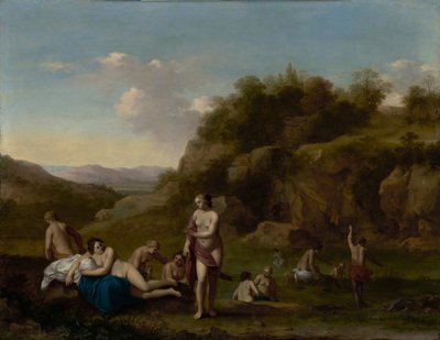 Paesaggio con nudi al bagno da Cornelis van Poelenburgh
