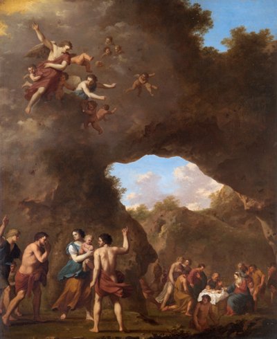 Gli Angeli che Guidano i Pastori alla Natività da Cornelis van Poelenburgh