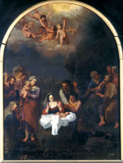 Adorazione dei pastori da Cornelis van Poelenburgh or Poelenburch