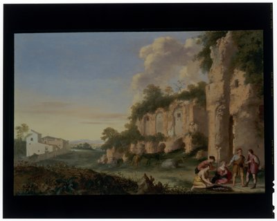 Bari in un paesaggio da Cornelis van Poelenburgh or Poelenburch