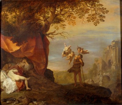 Cimone e Ifigenia da Cornelis van Poelenburgh or Poelenburch