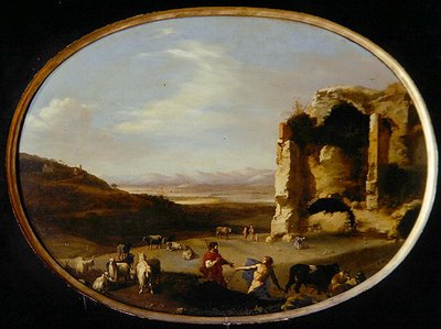 Mercurio e Batto, c.1621 da Cornelis van Poelenburgh or Poelenburch
