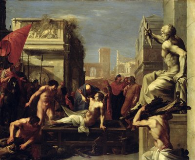 Il martirio di San Lorenzo, 1620-1 da Cornelis van Poelenburgh or Poelenburch