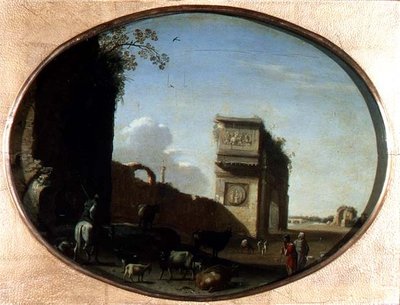 Le rovine di Roma da Cornelis van Poelenburgh or Poelenburch