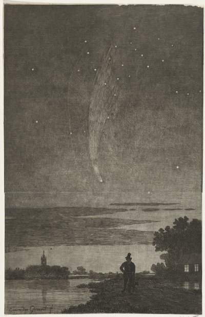 La cometa di Donati, 1858 da Cornelis van der Griendt
