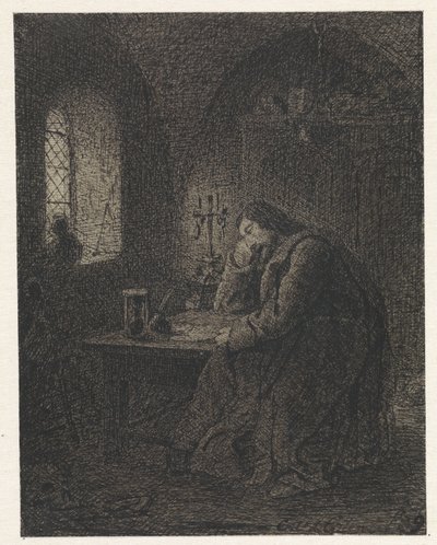Studioso nel suo studio da Cornelis van der Griendt