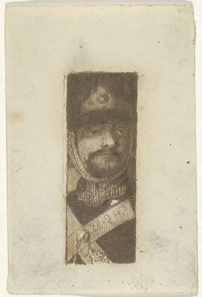 Ritratto di un soldato da Cornelis van der Griendt