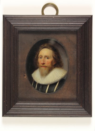 Un gentiluomo in doppietto nero tagliato da Cornelius I Johnson