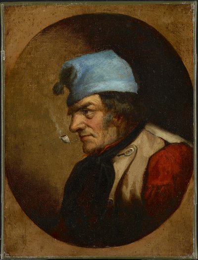 Abitante con Tuque Blu e Pipa, c.1855 da Cornelius Krieghoff