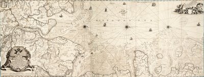 Carta del Mare del Nord da Cornelius Martin Wohlers