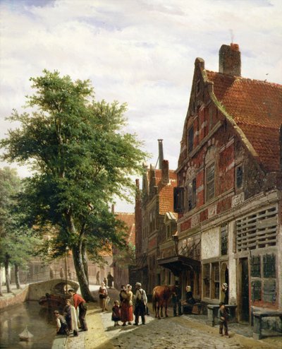 Lo Zuiderhavendijk, Enkhuizen in Estate da Cornelius Springer