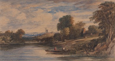 Paesaggio con mulino a vento da Cornelius Varley