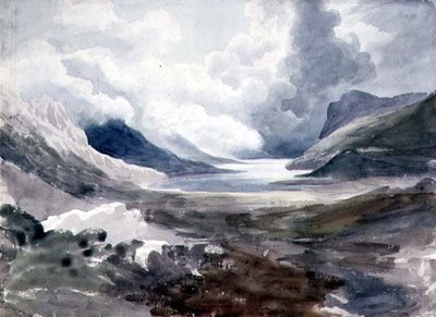 Llyn Gwynant, Galles del Nord da Cornelius Varley