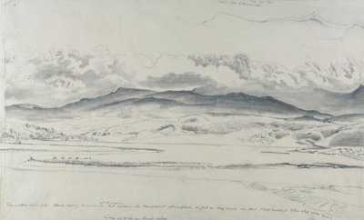 Panorama montano in Galles, Cader Idris da Cornelius Varley