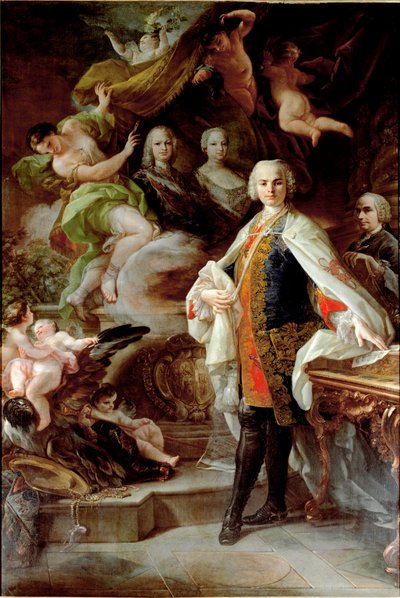 Ritratto del castrato italiano Carlo Farinelli (noto come Carlo Broschi) da Corrado Giacquinto