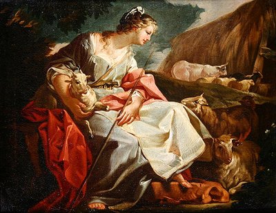 Rebecca come pastorella da Corrado Giaquinto