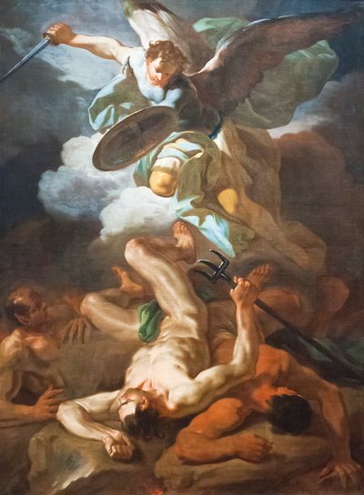 San Michele Arcangelo sconfigge Satana da Corrado Giaquinto