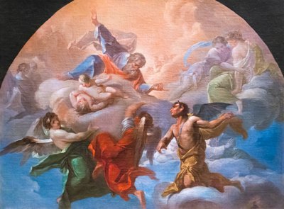 Satana davanti a Dio, c.1750 da Corrado Giaquinto