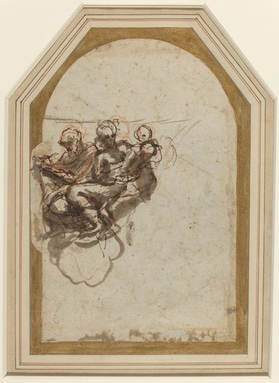 San Matteo e San Girolamo [verso] da Correggio