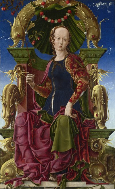Una Musa Calliope, 1455-1460 da Cosimo Tura