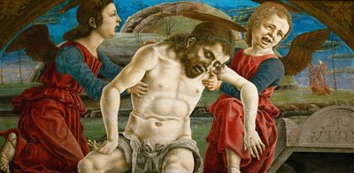Il corpo di Cristo, circondato da angeli da Cosimo Tura