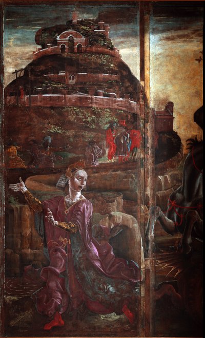 San Giorgio e il Drago (dettaglio della Principessa) da Cosimo Tura