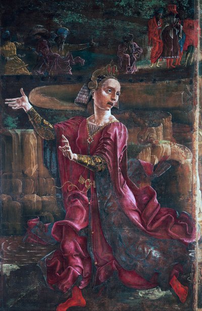 La principessa, (dettaglio) da San Giorgio e la Principessa (o San Giorgio e il Drago) da Cosimo Tura