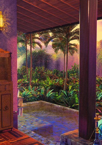 Veranda tropicale rigogliosa da CosmoZach