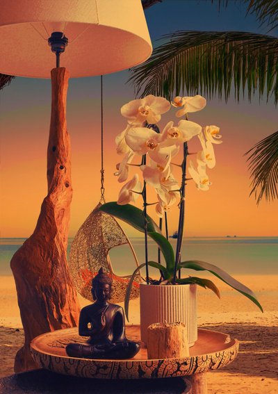 Tramonto sulla spiaggia di Orchid Buddha da CosmoZach