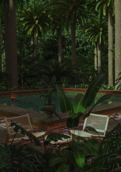 Rifugio tropicale a bordo piscina da CosmoZach
