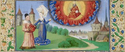 La filosofia istruisce Boezio sul ruolo di Dio, ca 1465 da Coëtivy Master