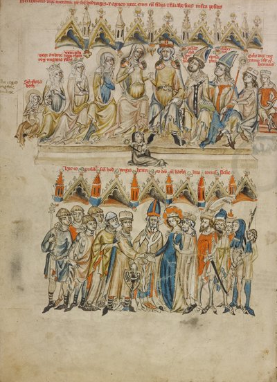 La Famiglia di Berthold VI; Il Matrimonio di Edvige ed Enrico da Court workshop of Duke Ludwig I of Liegnitz and Brieg