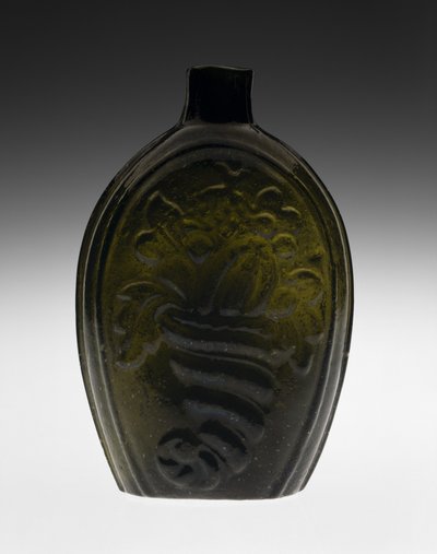 Fiaschetta figurata, probabilmente anni 1820 da Coventry Glass Works