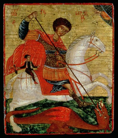Icona di San Giorgio e il Drago (foglia d