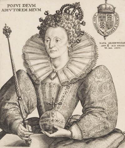 Regina Elisabetta I, 1592 da Crispijn de Passe I