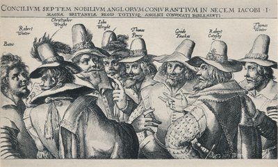 I cospiratori della Congiura delle Polveri, 1605, 1904 da Crispijn de Passe I