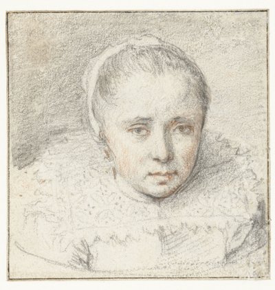 Ritratto di una giovane donna da Crispijn van de Passe (I) (attributed to)