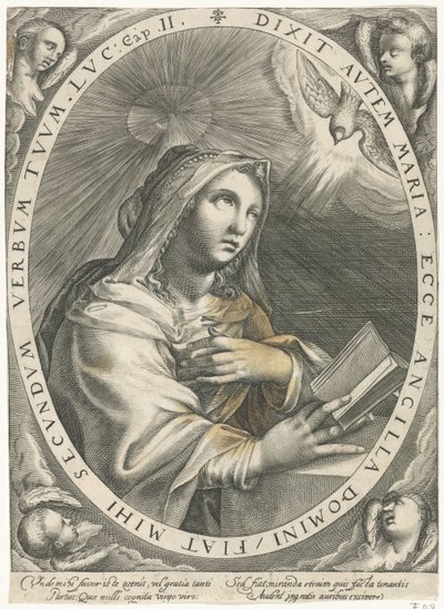 Annunciazione (Vergine Maria) da Crispijn van de Passe (I)