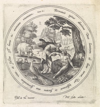La creazione di Adamo da Crispijn van de Passe (I)