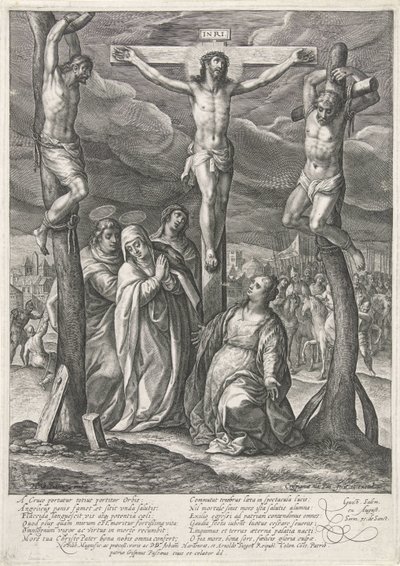 Crocifissione di Cristo da Crispijn van de Passe (I)