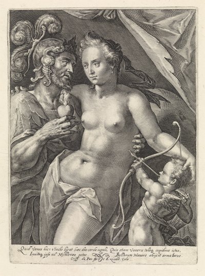 Marte e Venere (Goden en Godinnen als geliefden) da Crispijn van de Passe (I)