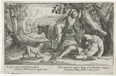Mercurio uccide Argo (Metamorfosi di Ovidio) da Crispijn van de Passe (I)