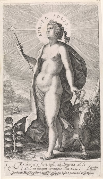 Mattina (Aurora Solis) (Le quattro ore del giorno) da Crispijn van de Passe (I)