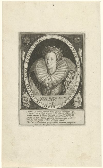 Ritratto di Elisabetta I Tudor da Crispijn van de Passe (I)