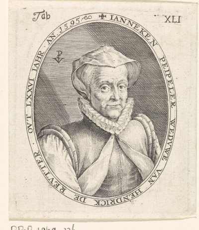 Ritratto di Janneke Peipeler da Crispijn van de Passe (I)
