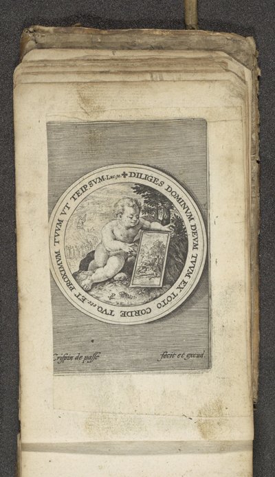 Putto con tavoletta da Crispijn van de Passe (I)