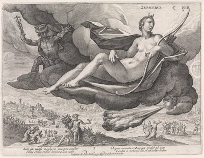 Vento occidentale (I quattro venti) da Crispijn van de Passe (I)