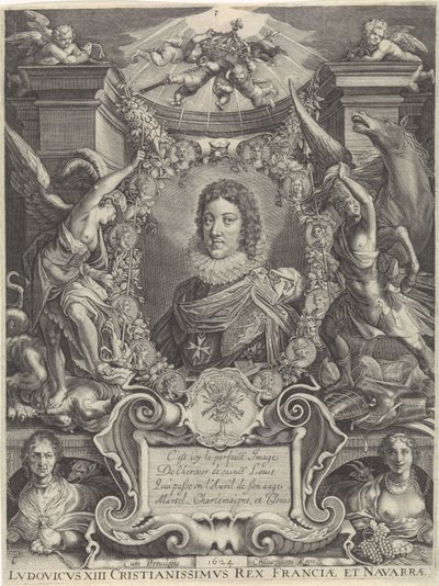 Ritratto busto di Luigi XIII da Crispijn van de Passe (II)