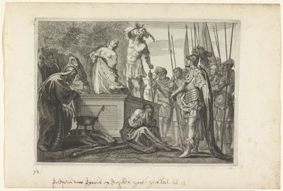 Offerta di Polissena, Metamorfosi di Ovidio (titolo della serie) da Crispijn van de Passe (II)