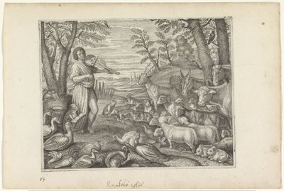Orfeo Incanta gli Animali con la Sua Musica da Crispijn van de Passe (II)